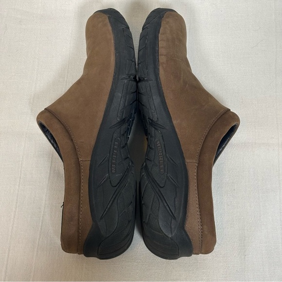 Merrell Encore Mule Nubuck Leather Casual Slide Shoes-Slate Brown-Women Size 8.5 - Picture 6 of 9